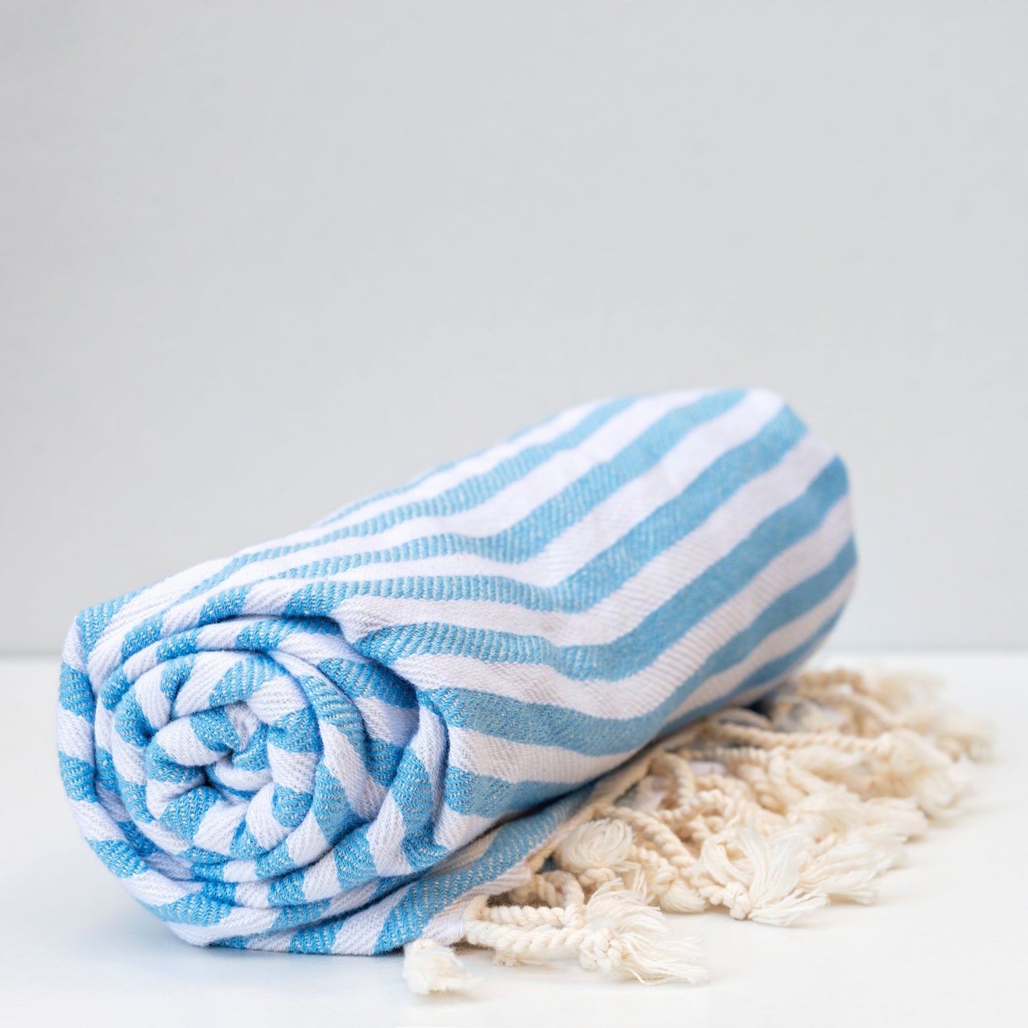 Turkish Towel - Blue and white stripe