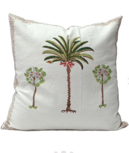Anika Cushion Cover - Palm Trees (Green)