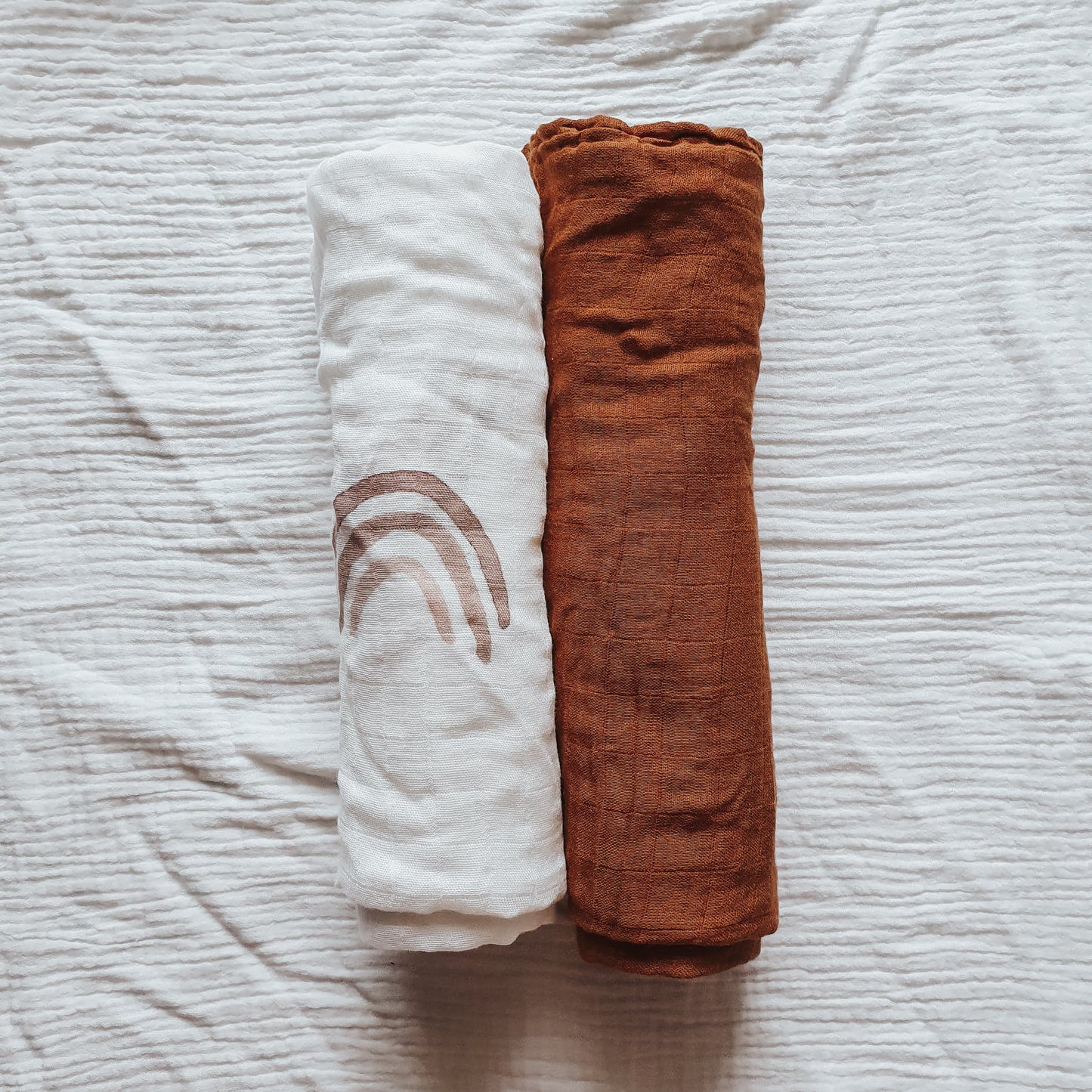 Classic Bamboo Cotton Swaddle - Clay