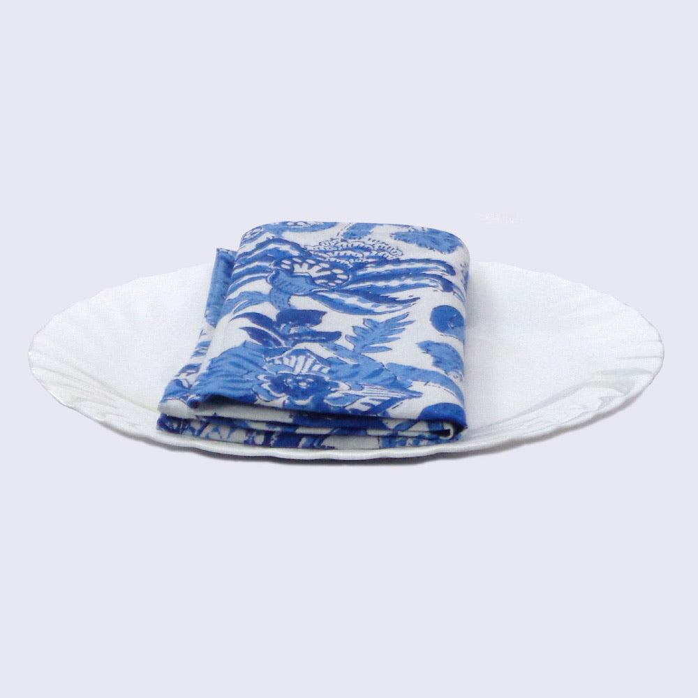 Blue Cornflower Napkins - set of 4