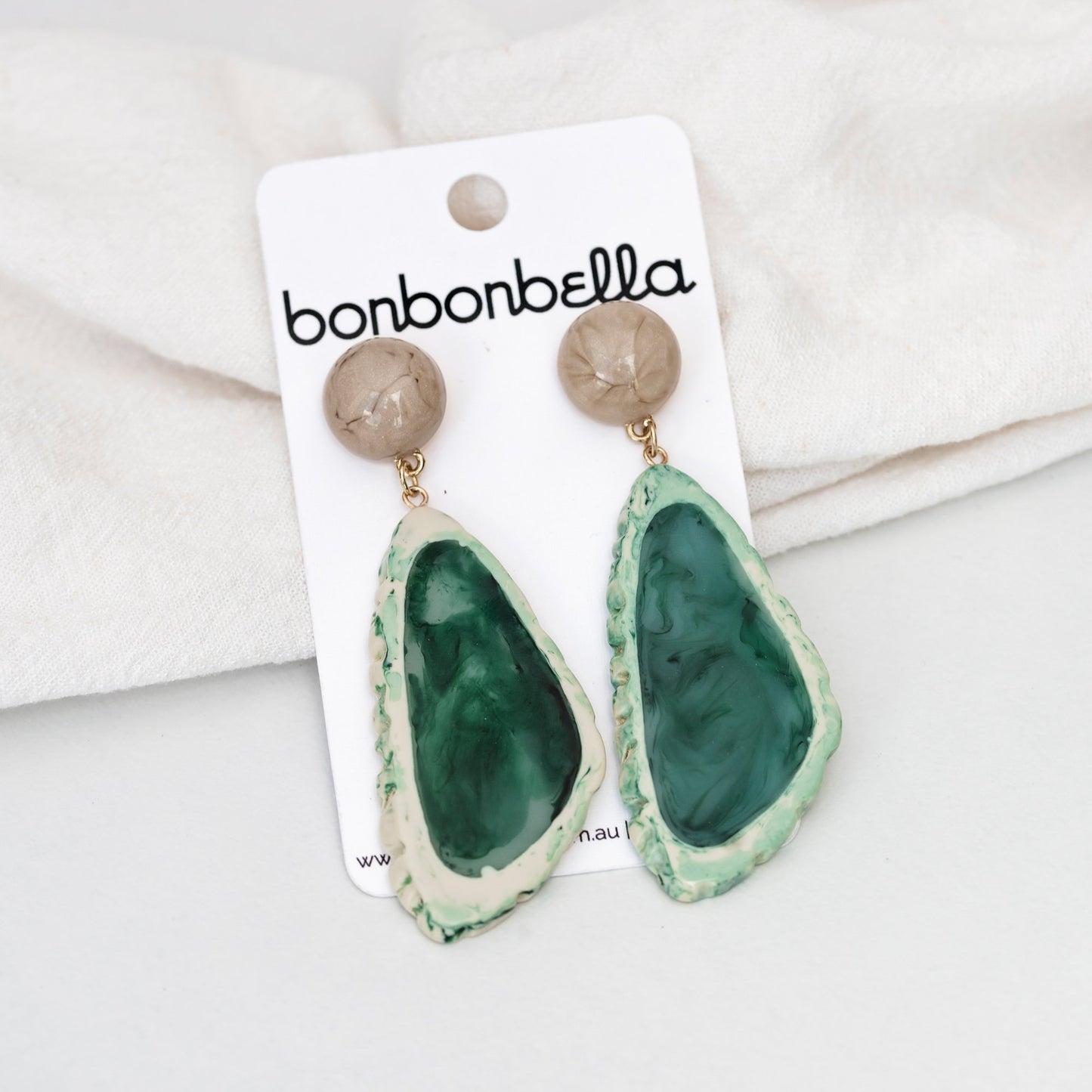 Faro Earrings - Green