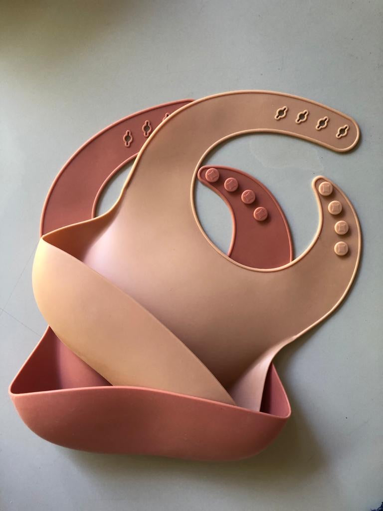 Silicone Bib - Peach