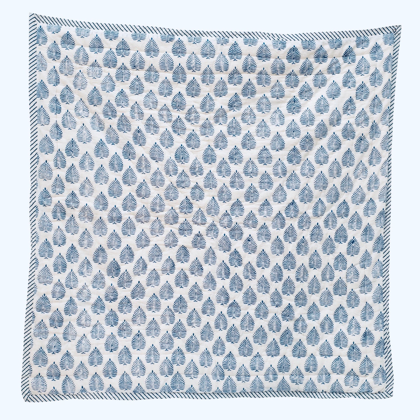 MILA Baby Quilt - Blue elm