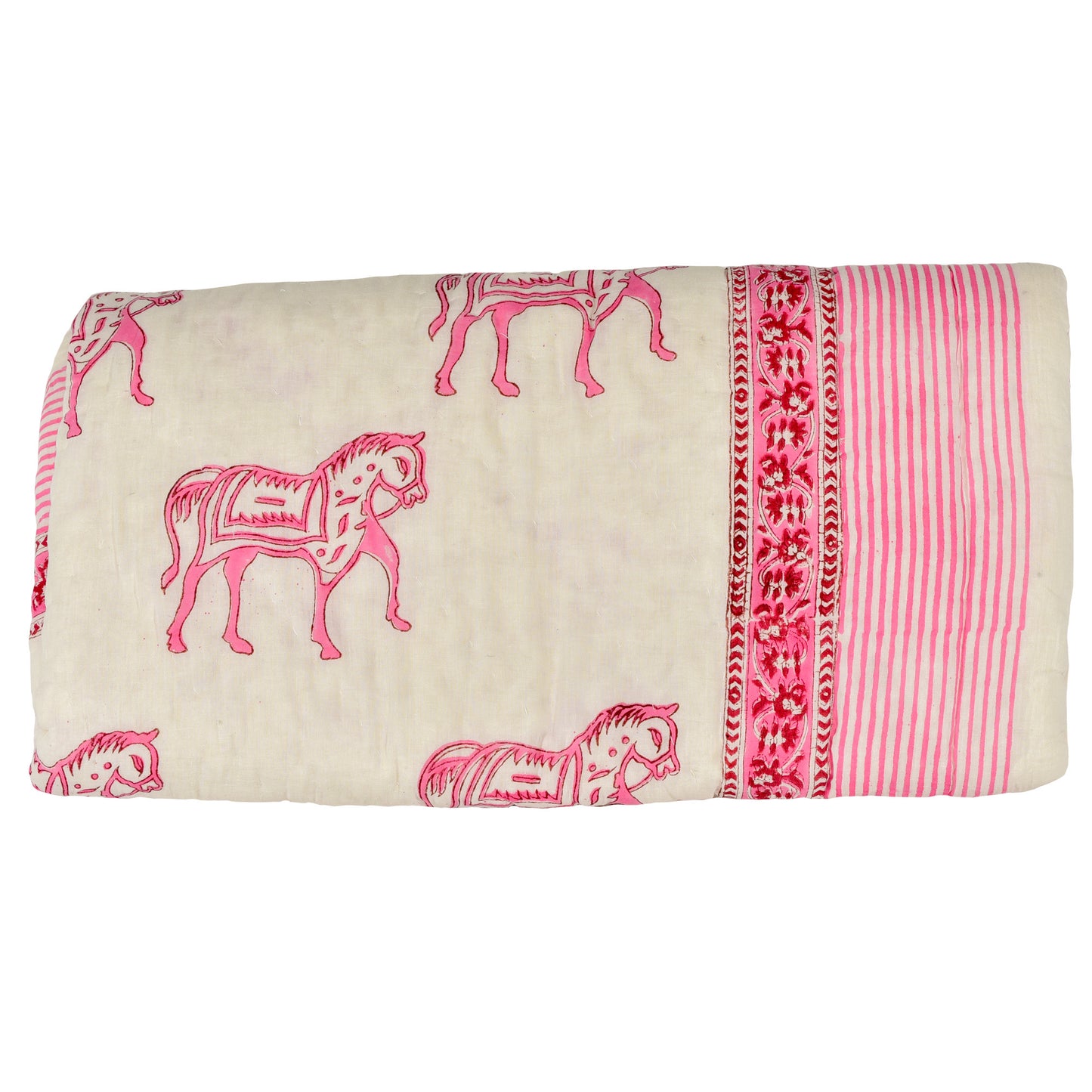 Mishka Baby Quilt - Pink Pony