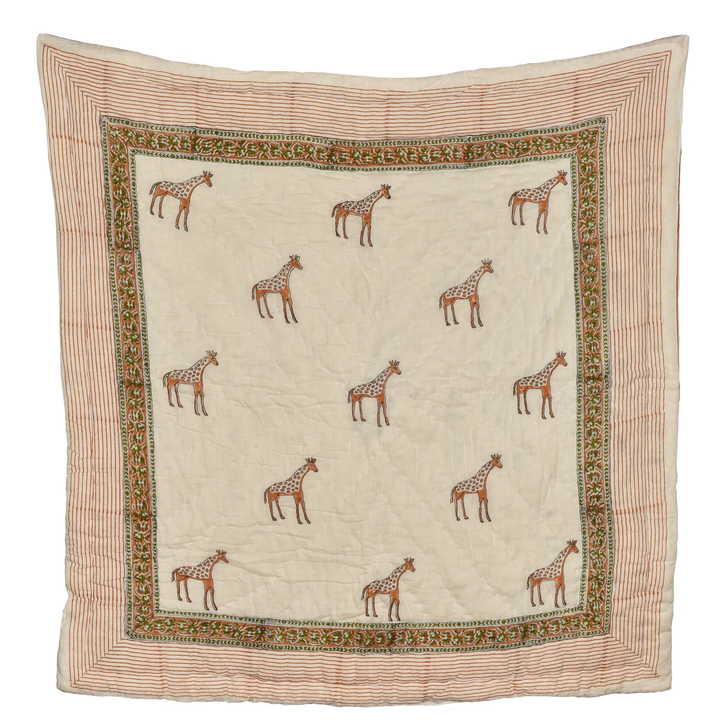 SAMPLE SALE Mishka Baby Quilt - Gentle Giraffe