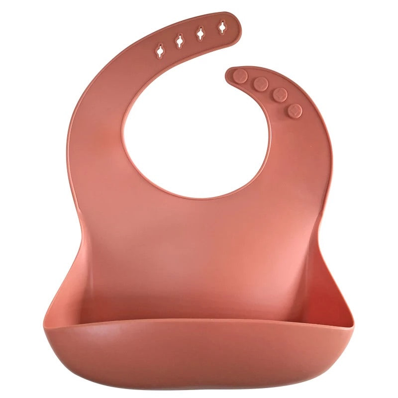 Silicone Bib - Terracotta