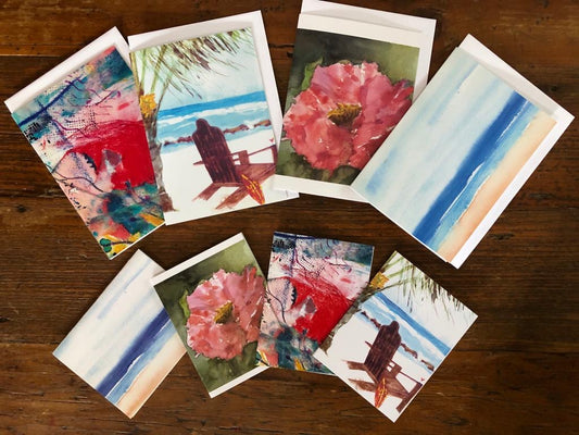 Original Watercolour Print Card - 8 pack