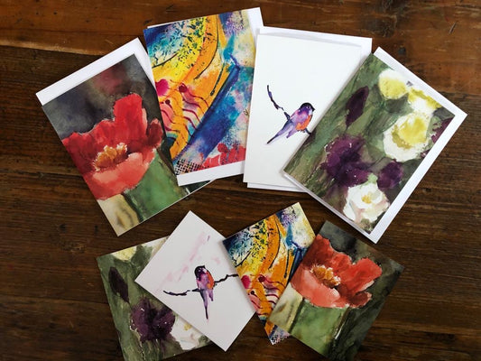 Original Watercolour Print Card - 8 pack