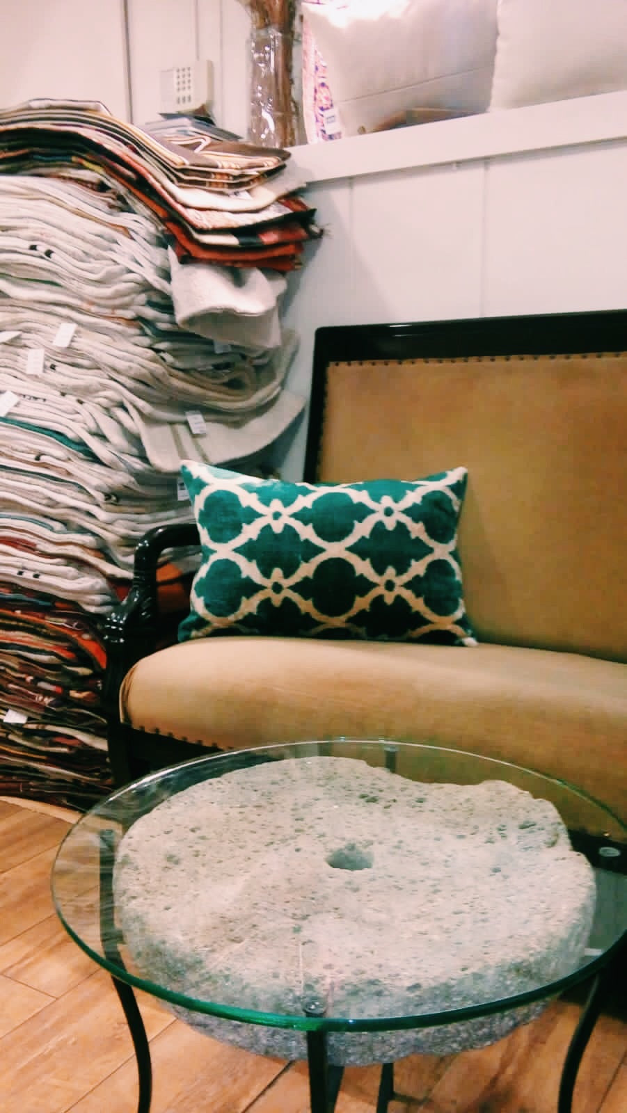 Velvet Ikat Cushion Cover - Emerald