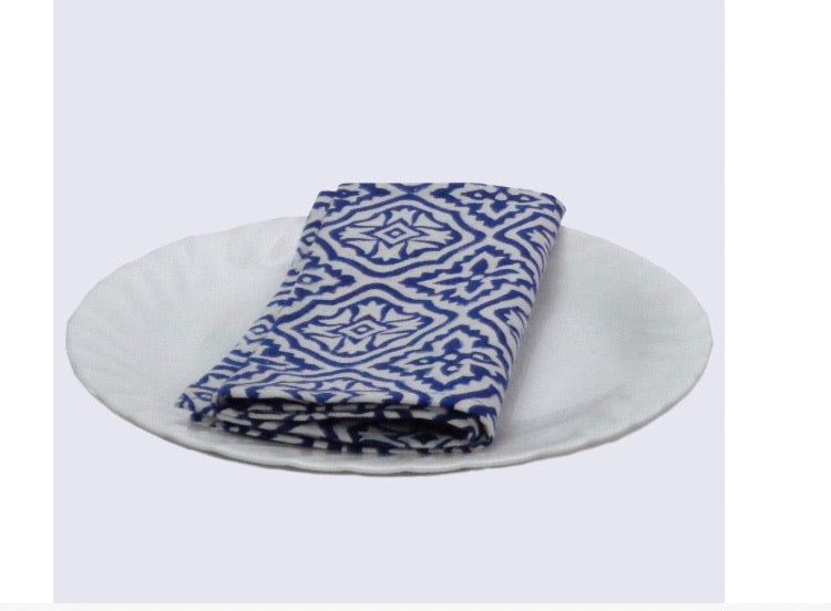 Egyptian Blue Napkins - set of 4