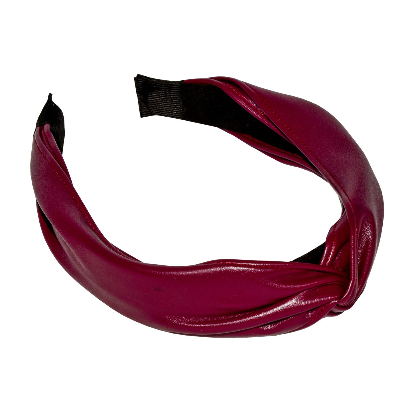 Lila Headband - Burgundy leather look